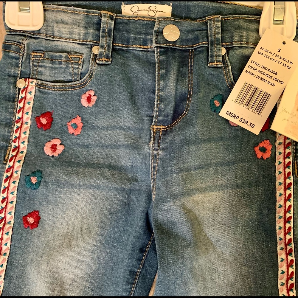 Jessica Simpson embroidered jeans